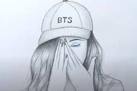 Feel free to explore, study and enjoy paintings with paintingvalley.com Hidden Face Girl Drawing By Pencil How To Draw A Girl With A Cap Easy