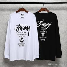 autumn mens designer t shirts casual letter printed long sleeved t shirt classic cotton tide brand couple tee tops t sirt t shirt sites from