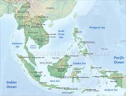 Southeast Asia Geography Map Southeast Asia Physical Map