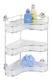 Wenko 16951100 Eckregal Ergo Milazzo Super Loc Befestigen Ohne Bohren 3 Ablagekorbe Chrom Kunststoff 36 X 45 X 27 Cm Weiss Amazon D Eckregal Regal Ablage