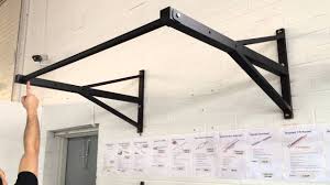 You will need to make sure the structure is securely attached to the ceiling rafters or joists for this to work correctly. Wall Ceiling Mounted Chin Up Pull Up Bar Youtube