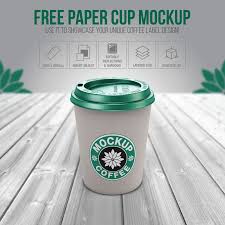 Free Paper Cup Psd Mockup For Showcasing Your Unique Coffee Label Design Paper Cup Free Paper Paper Cup Design