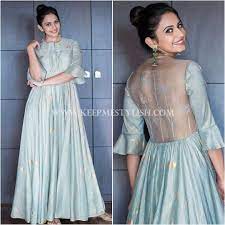 Here Are 5 Chic Hairstyles To Try With Floor Length Dress Keep Me Stylish Floor Length Dresses Indian Dresses Floor Length Dresses