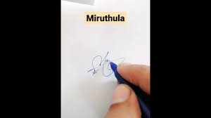 Miruthula Name Signature Request done - YouTube