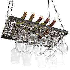 Maybe you would like to learn more about one of these? Vineyard Design Country Rustic Metal Ceiling Mounted Hanging Stemware Wine Glass Hanger Organizer Rack Great Bartender