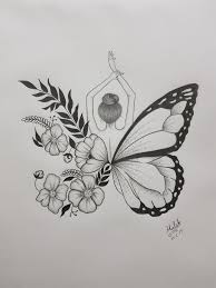 Butterfly Art Drawings Art Drawings Sketches Pencil Art Drawings