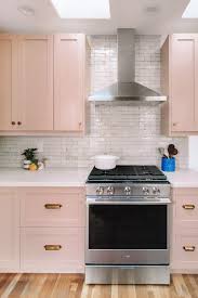 Beautiful Soft Blush Kitchen From Studio Diy Pink Kitchen Cabinets Eclectic Kitchen Kitchen Renovation