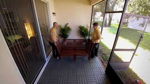 For example, a home built on a steep. Diy Patio Project Laying Outdoor Deck Tiles Ikea Home Tour Youtube