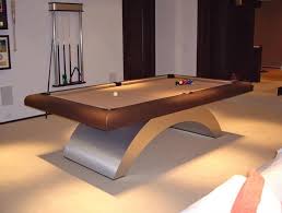 Golden West Halo Pool Table Photo Courtesy Of Century Billiards And Game Room In New York This Table Was Modern Pool Table Custom Pool Tables Modern Pools