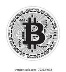 Bitcoin silhouette vector illustration isolated on white. Bitcoin Logo Vector Ai Free Download