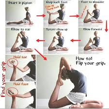 King Pigeon Flip Grip Basic Yoga Poses Basic Yoga Yoga Benefits