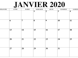 Calendrier mensuel vierge imprimable gratuit. Vacances Calendrier Janvier 2020 A Imprimer Nosovia Com