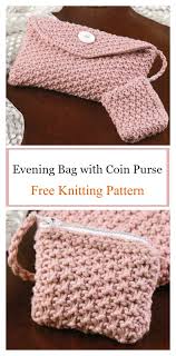 •color #203 pale pink,1 skein 6g •color #205 yellow green, 1 skein 5g tools/notions: Silky Pink Evening Bag With Coin Purse Free Knitting Pattern Free Knitting Knitting Patterns Knitting Patterns Free