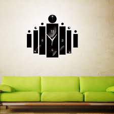 Cuckoo wall clock modern bird hanging watch home living room decoration gift. Creative Acrylic Digital Wall Clock Mirror Wall Sticker Clocks Living One46 Com Au