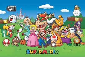 Super Mario Characters Video Gaming Poster 36x24 Inch Super Mario Art Mario Art Super Mario Brothers