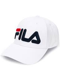 Fila Logo Embroidered Cap Farfetch In 2021 Embroidered Cap Logo Embroidered Fila Logo