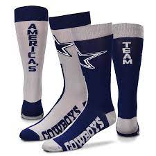 Amazon Com Dallas Cowboys Big Top Mismatch Crew Socks Size Large 10 13 For Bare Feet Sports Outdoors Dallas Cowboys Cowboys For Bare Feet