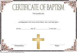 It states about a person getting baptized. Free Baptism Certificate Template