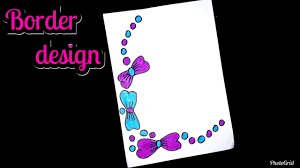 4 In 1 Simple Border Design For Project Assignment Front Page Design Handmade Simple Border Design By Shiva S World Please contact me for further details and to view my portfolio. 4 in 1 simple border design for project
