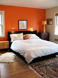 Burnt orange palettes with color ideas for decoration your house, wedding, hair or even nails. Lucy Thomas Say Goodbye To Their Artful Family Home Orange Bedroom Walls Bedroom Wall Colors Bedroom Orange