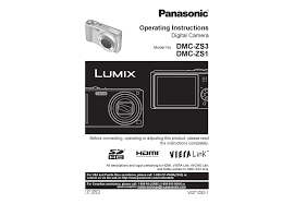 Panasonic Lumix Dmc Zs1 Operating Instructions Manual Pdf Download Manualslib