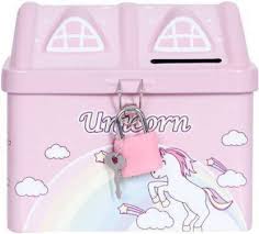 Ships free orders over $39. Rockjon Crazycute Unicorn Metal House Design Pack Of 2 Piggy Bank Unicorn Piggy Bank Unicorn Piggy