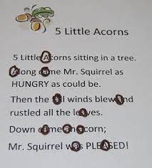Five little ducks coloring pages. 5 Little Acorns Chant For Preschool And Kindergarten The Preschool Toolbox Blog Preschool Songs Fall Preschool Fall Lessons
