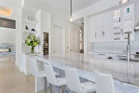 If you've got dark kitchen cabinets, why not create a style statement by choosing an island in a. Isla Bahia Drive Fort Lauderdale Project 5 The Place For Kitchens And Baths