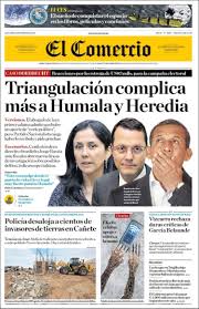 El grupo el comercio controla el 78% de ese sector tras comprar el 54% de acciones del grupo epensa. Periodico El Comercio Peru Periodicos De Peru Edicion De Viernes 24 De Febrero De 2017 Kiosko Net