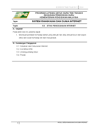 Modul tkj, modul untuk jurusan tkj smk ini sangat lengkap mulai dari kelas x (10) , xi (11), dan xii (12) dan bisa kalian download secara seluruh modul tersebut diambil dari blog gerakan opensource, modul tersebut merupakan hasil dari proyek pengembangan kurikulum dikmenjur pada tahun 2005. Plug Tmk Tahun 5 Topik 5 Etika Penggunaan Internet