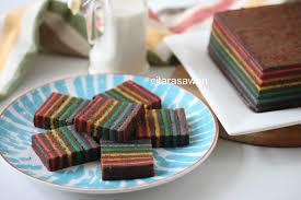 Resepi kek lapis horlicks dijamin sedap gabungan gadum, malt barli dan susu. Kek Lapis Coklat Pelangi Rainbow Chocolate Layer Cake Resepi Terbaik