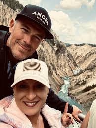 Shi sewed matching His and Hers bandannas then went out and drove the trail  like a boss.