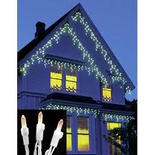 Set Of 70 Warm Clear Led M5 Icicle Christmas Lights White Wire Walmart Com In 2020 Icicle Christmas Lights Outdoor Christmas Lights Christmas Lights Outside