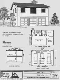 Sunshine coast properties water views under, apartment has two bedrooms open plan living secure parking one vehicle features include reverse cycle air conditioning dishwasher oven plus microwave. Garage Plans Three Car Two Story Garage With 2 Bedroom Apartment Outside Stairs Plan 1632 1 Amazon Com