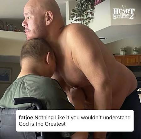 Fat Joe shares a pic with his son Joey ♥️