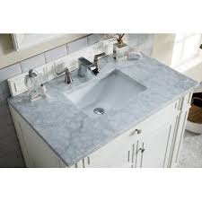 This freestanding features durable solid wood & mdf cabinets in stunning white with a white manufactured stone vanity top and matte black hardware. James Martin Furniture Bristol Single Vanity In Multiple Widths W Pedestal Base Vintage Vanilla Whitewashed Walnut Finishes Kitchensource Com