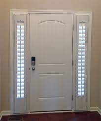 Available in custom size, 25 wood species & unfinished or finished. Shutters On The Entry Sidelights And Front Doors Taylor Shutters