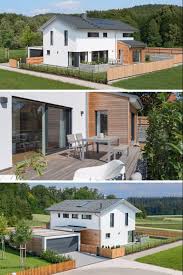 Einfamilienhaus Okohaus Herb Mit Satteldach Und Garage Haus Grundriss Einfamilienhaus Haus