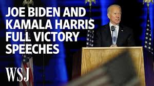 Following the speeches, biden and harris were joined on stage by a crowd of family members including jill biden and douglas emhoff, harris' husband, as fireworks lit up the clear night sky. Joe Biden And Kamala Harris Full Victory Speeches Wsj Youtube