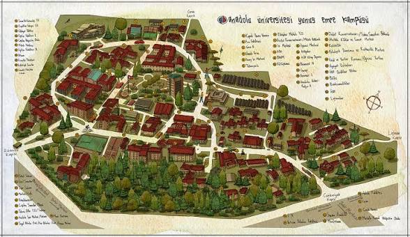 MAP OF ANADOLU UNIVERSITY :: Behance