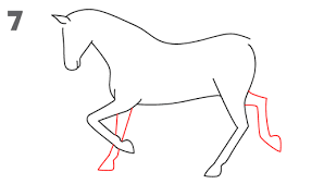 A Simple Sketch Of A Horse S Body Horse Drawings Animal Templates Drawing Lessons