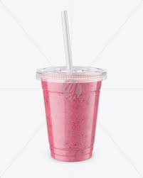 Download Berries Smoothie Cup With Straw In Cup Bowl Mockups On Yellow Images Object Mockups PSD Mockup Templates