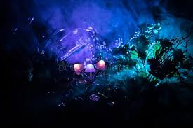 Digital comics on webtoon, forbidden love stories between elf and humans, whether their love will blossom or end sadly like the story of romeo and juliet?. Three Fantasy Glowing Mushrooms In Mystery Dark Forest Close Up Beautiful Macro Shot Of Magic Mushroom Or Three Souls Lost In Ava Stock Photo Image Of Moss Forest 124600130