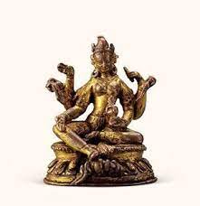 财续佛母像创作年代12 13世纪尺寸高6 5cm 估价60 000 70 000 rmb 成交价 作品描述红铜鎏金西藏财续佛母为密宗瑜珈续主尊 于六道中专司人道 掌管世间财富 并为五路财神之佛母 此尊为一面 buddha statue greek statue lion sculpture