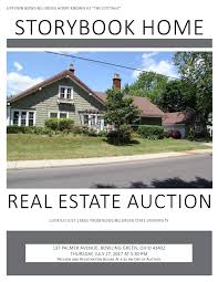 Home In Bowling Green Near University At Auction 137 Palmer Avenue Bowling Green Ohio 43402 On Thursd Real Estate Houses Real Estate Auction Storybook Homes