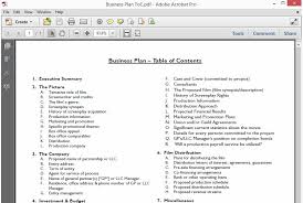 This is a series of posts covering the contents of a business plan. Send A Complete Business Plan Table Of Contents By Ncberns Fiverr