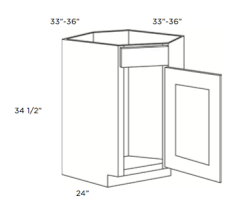 Shop.alwaysreview.com has been visited by 1m+ users in the past month Cubitac Dover Cafe Corner Sink Base Cabinet 36w X 34 1 2h X 24d Waverly Cabinets