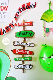 Grinch Party Sign Decoration Grinch Party Grinch Christmas Party Christmas Party Crafts