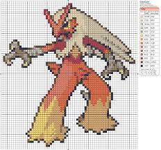 Blaziken Pokemon Cross Stitch Pokemon Cross Stitch Patterns Pixel Art Pokemon