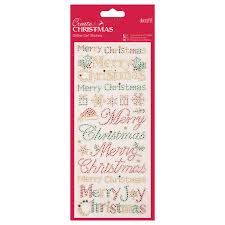 Stickers are perfect both for embellishing cards, scrapbooks and mixed media projects. Docrafts Merry Christmas Glitter Dot Stickers Red Gold At John Lewis Partners